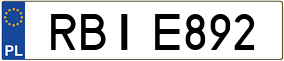 Trailer License Plate